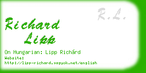 richard lipp business card